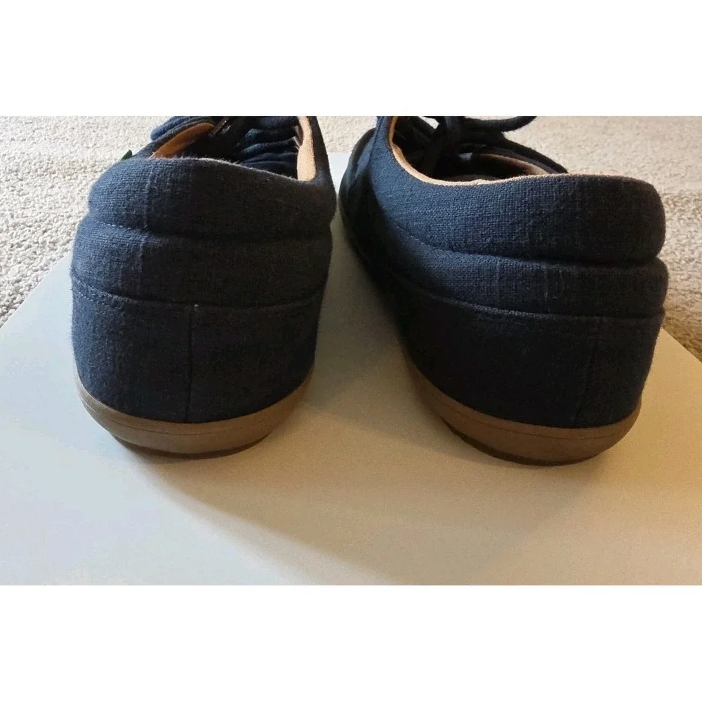 Sanuk Shoes Mens Size 11‎ Navy Canvas Lace Up Casual Sneakers SMF11194